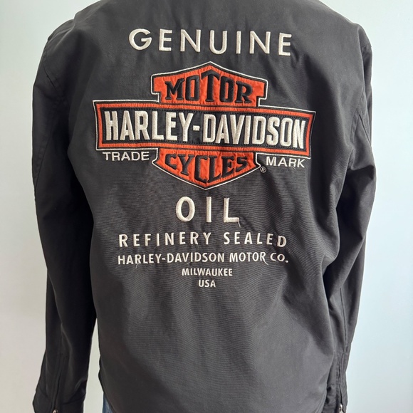 Harley Davidson - Black Canva Embroidered Jacket - Picture 9 of 16